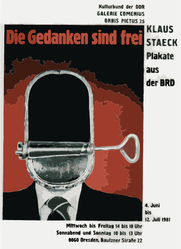 Немецкий плакат абстрактный